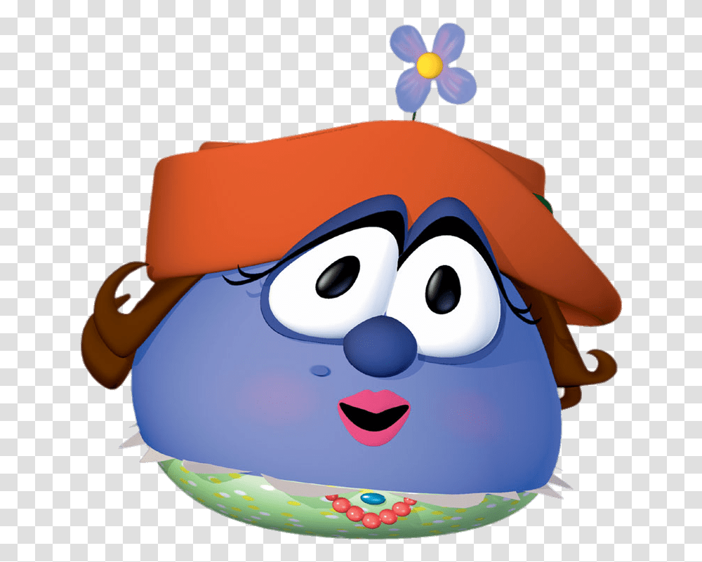 Veggietales Madame Blueberry Madame Blueberry Veggietales Characters, Angry Birds, Toy, Birthday Cake, Dessert Transparent Png
