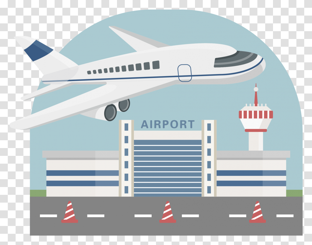 Vehculo Avin Aeropuerto Despegue E Imagen Vectorial, Airliner, Airplane, Aircraft, Vehicle Transparent Png