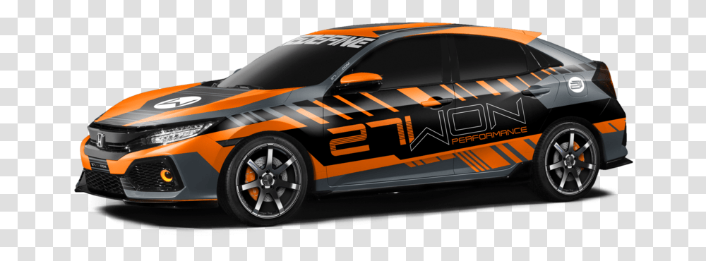 Vehicle Wrap Mockup 2017 Civic Front9 Web 10th Gen Civic Modded, Car, Transportation, Automobile, Sports Car Transparent Png