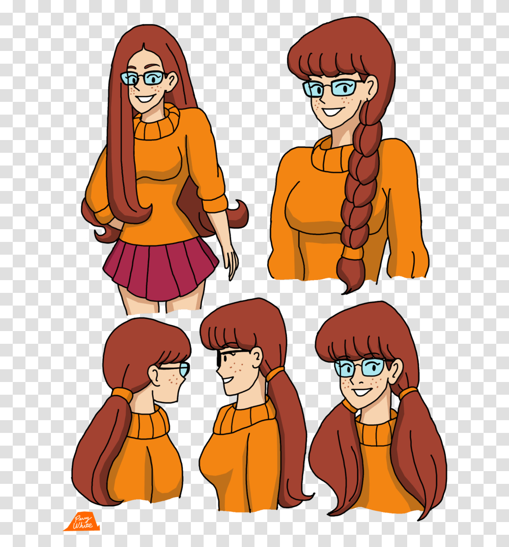 Velma Dinkley Hairstyles 3 By Matthew Scooby Doo Velma Hair, Comics, Book, Person, Manga Transparent Png