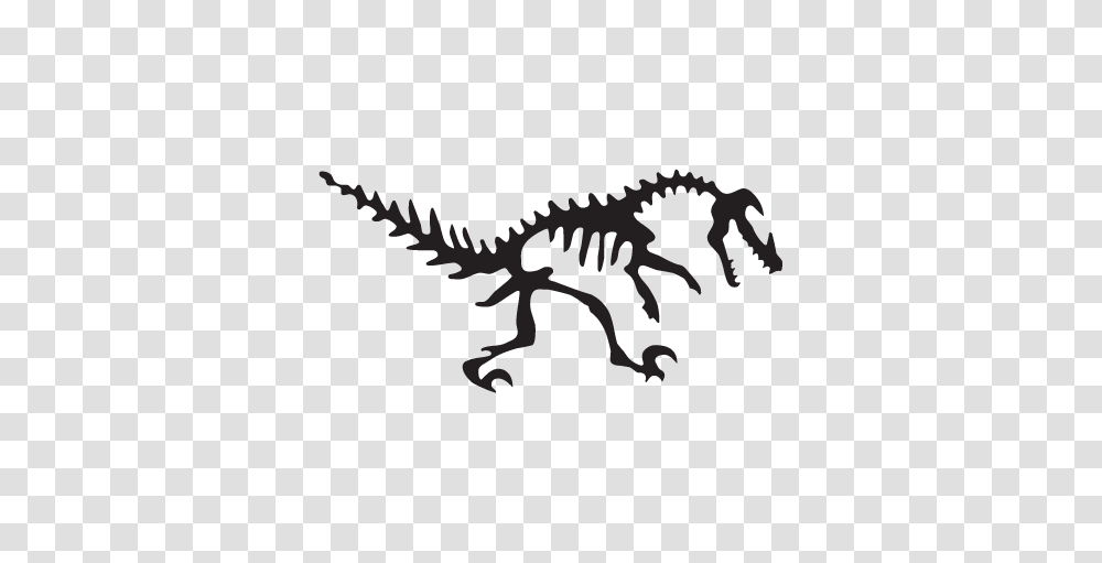 Velociraptor Dinosaur Fossil Wall Wall Art Decal, Silhouette, Reptile, Animal, T-Rex Transparent Png