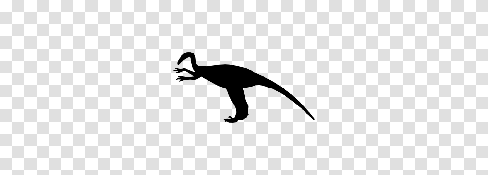 Velociraptor Dinosaur Sticker, Animal, Silhouette, Stencil, Reptile Transparent Png
