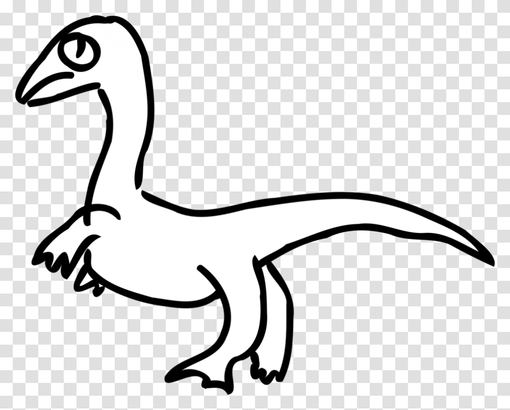 Velociraptor Drawing Dinosaur Duck Diagram, Animal, Reptile, Bird Transparent Png