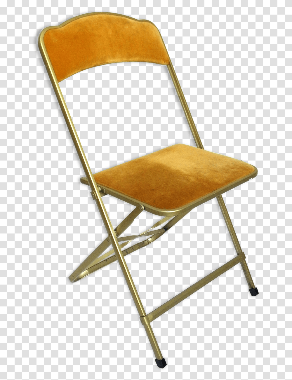 Velvet And Gold Metal Folding Chair Metal Gold Folding Chairs, Furniture, Canvas Transparent Png