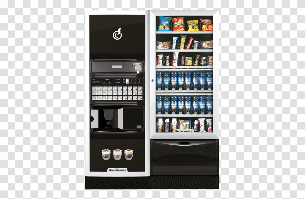 Vending Maquinas De Cafe Y Refrescos Vista L Bianchi Vending, Machine, Vending Machine, Refrigerator, Appliance Transparent Png