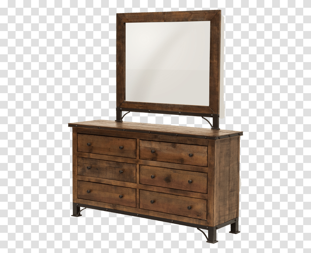 Venezia Dresser And Mirror Dresser, Furniture, Cabinet, Drawer Transparent Png