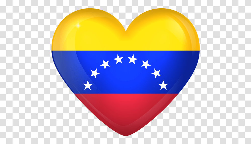 Venezuela Large Heart Flag Venezuela Flag Heart, Balloon, Symbol, Plectrum Transparent Png