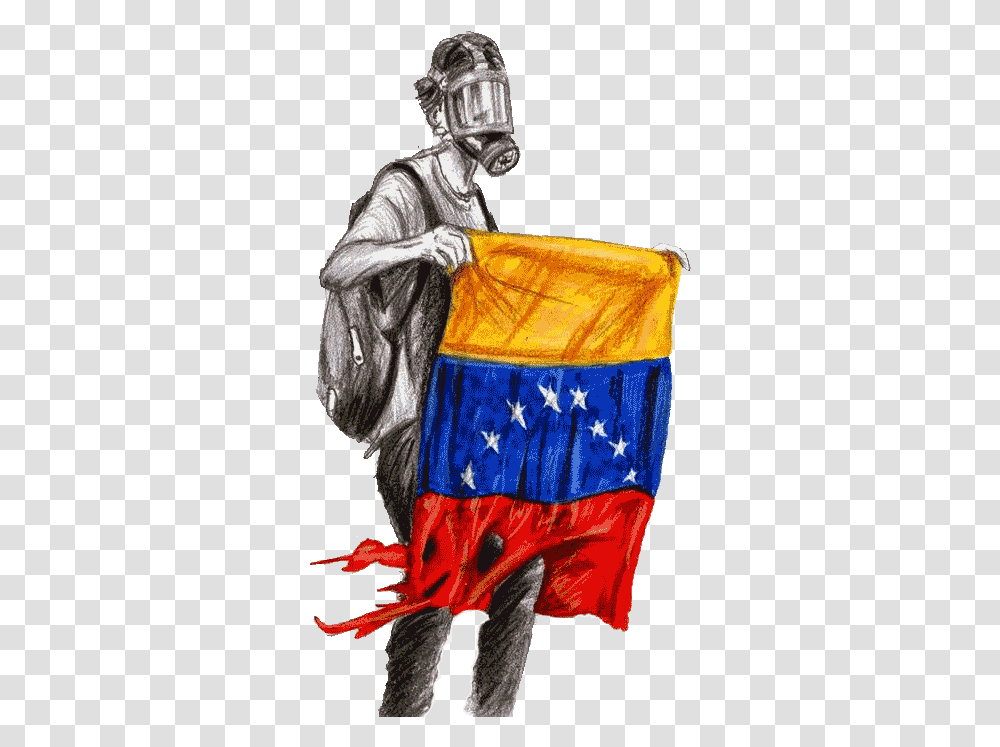 Venezuelan Crisis Explained Imagenes Venezuela, Clothing, Person, Helmet, Art Transparent Png