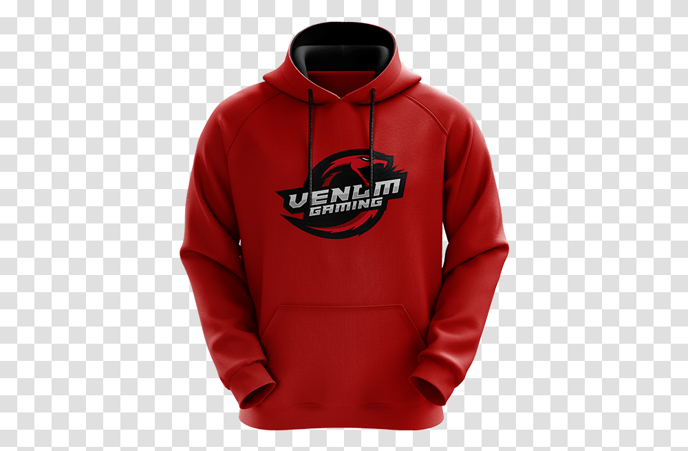 Venom Logo Hoodie Redblack Hoodie, Clothing, Apparel, Sweatshirt, Sweater Transparent Png