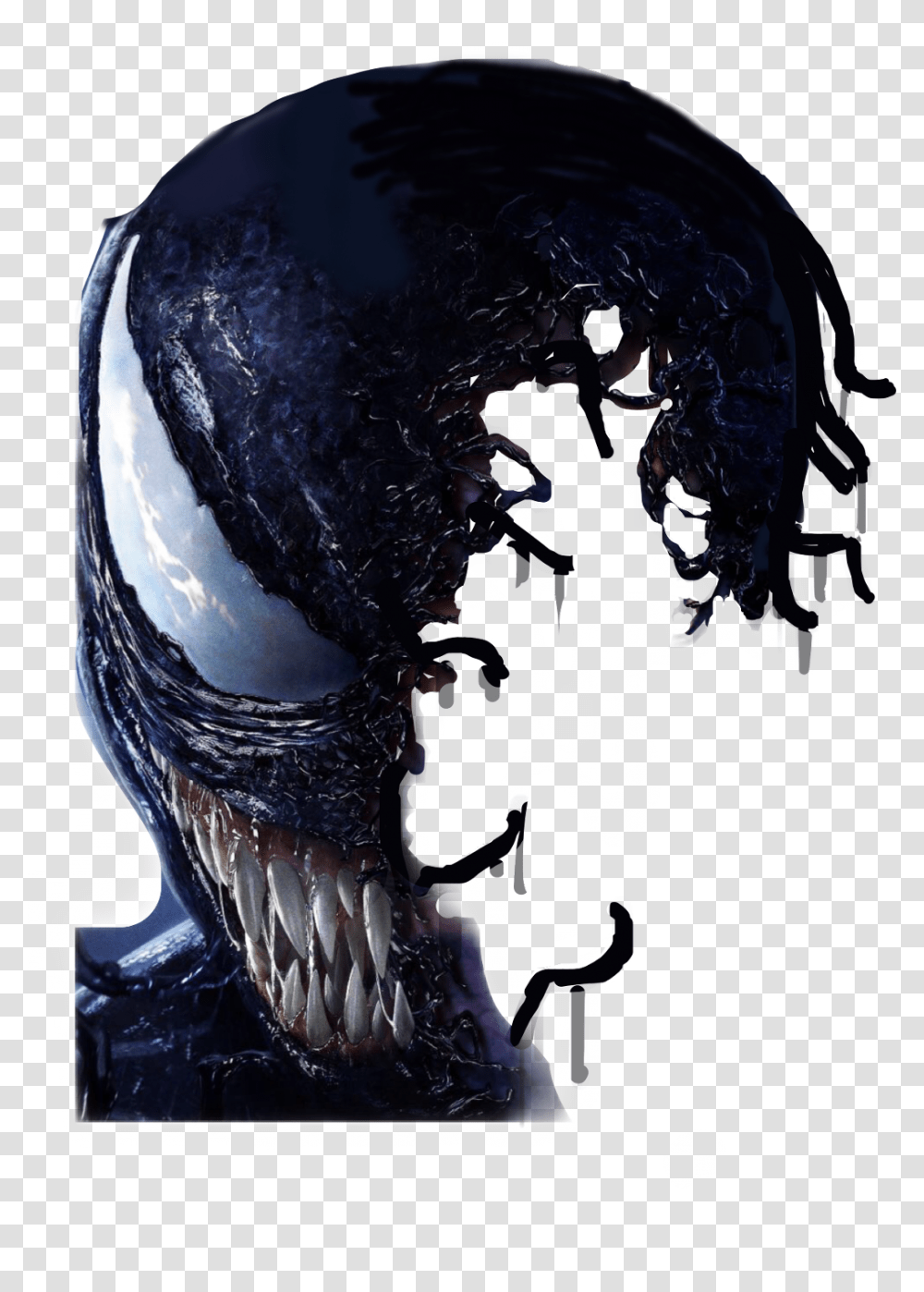 Venom Symbiote Mask Freetoedit Venom Maska, Alien, Helmet, Apparel Transparent Png