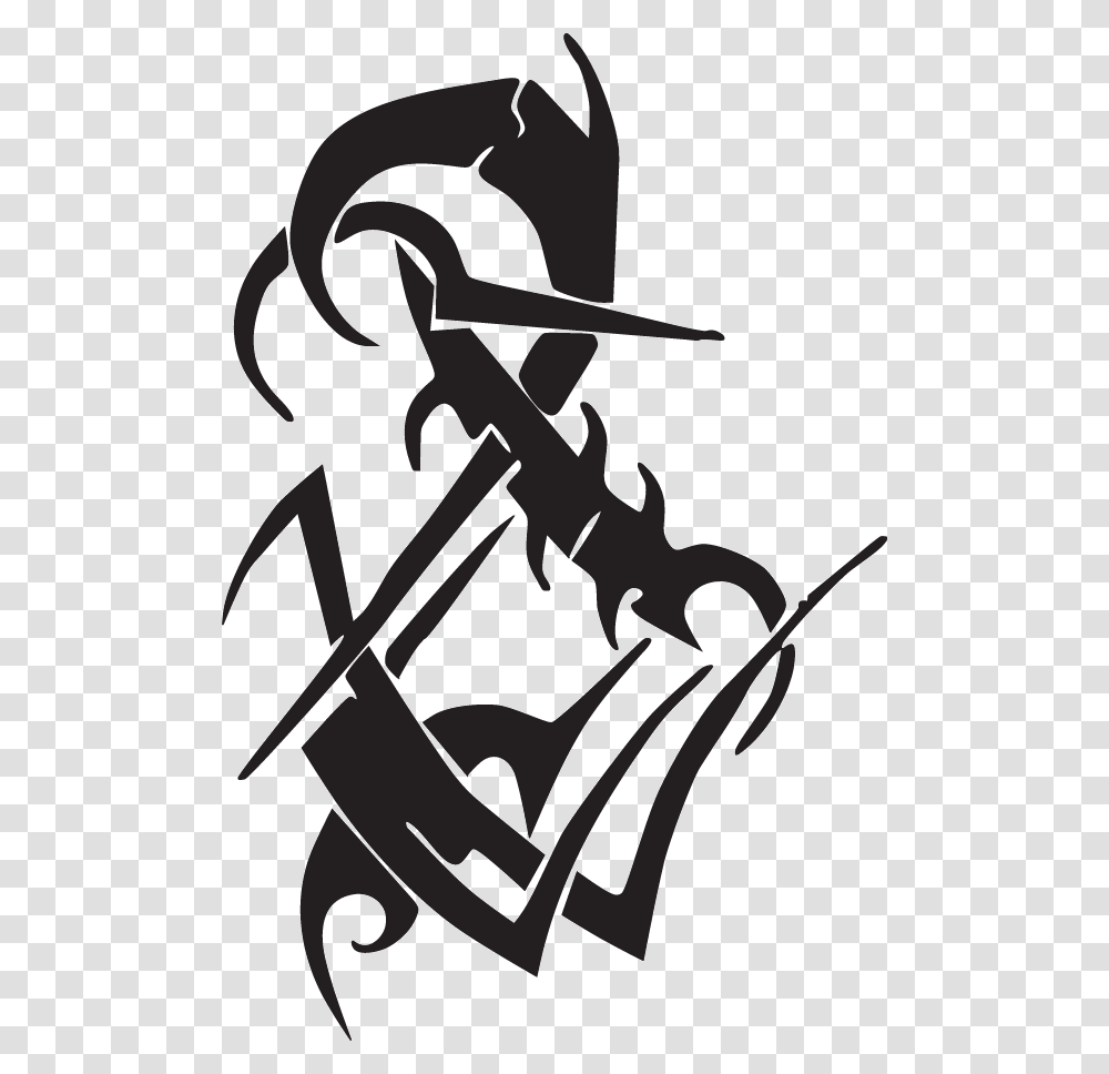 Venom Tribal, Stencil, Hook Transparent Png