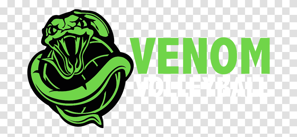 Venom Volleyball Logo Venom Volleyball Logo, Green, Graphics, Art, Text Transparent Png