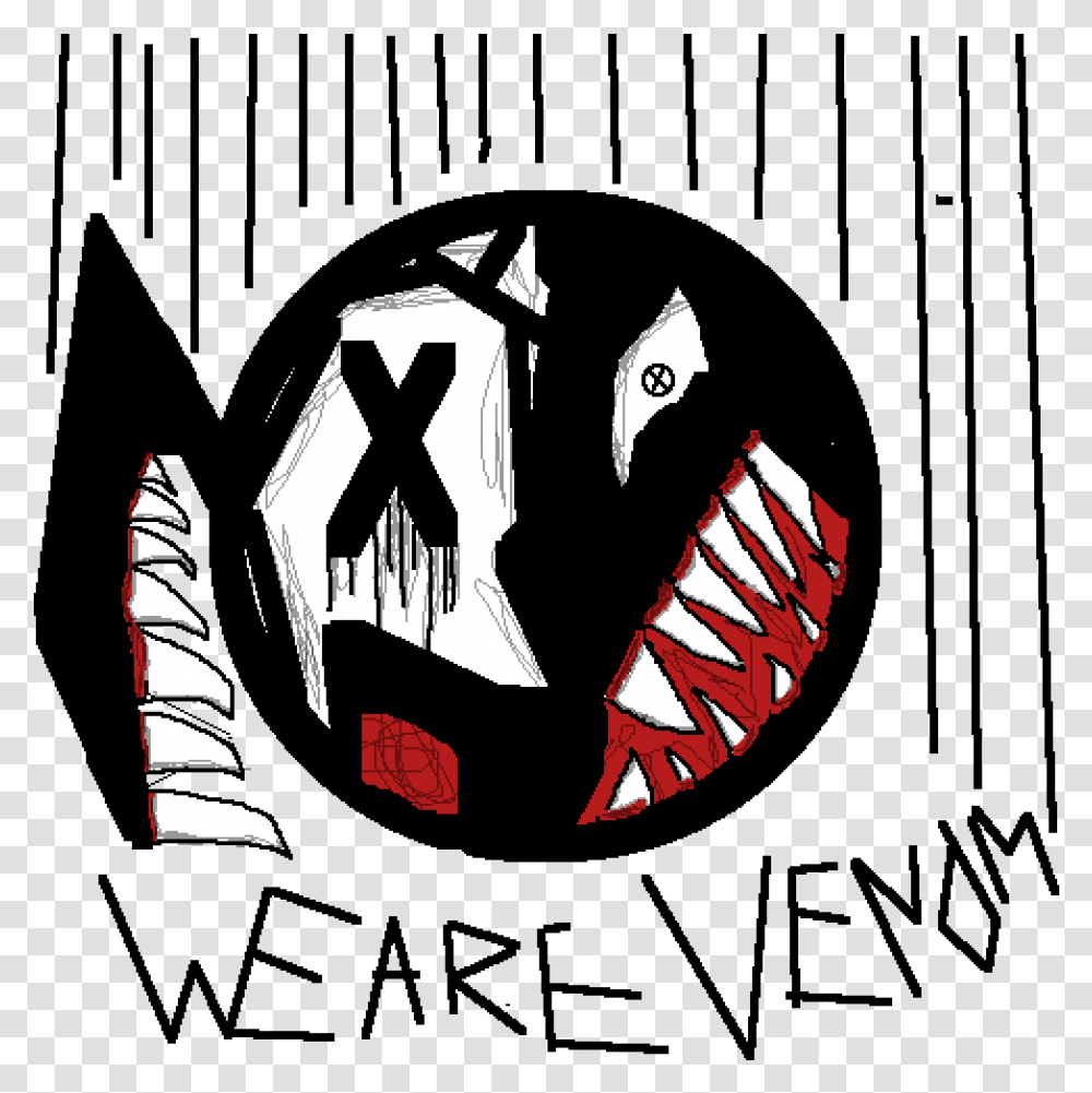 Venom X Marshmellow Illustration, Hand, Logo, Trademark Transparent Png