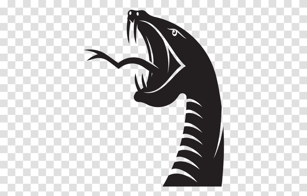 Venomous Snake Silhouette Illustration, Dragon Transparent Png