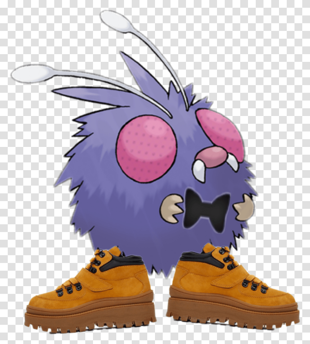 Venonat Timbs Sticker By Ebs Pokemon Venonat, Shoe, Footwear, Clothing, Apparel Transparent Png