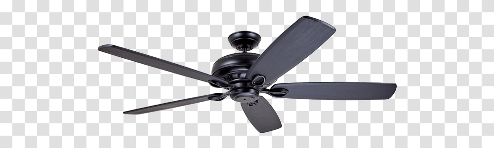 Ventilateur De Plafond Noir, Ceiling Fan, Appliance Transparent Png
