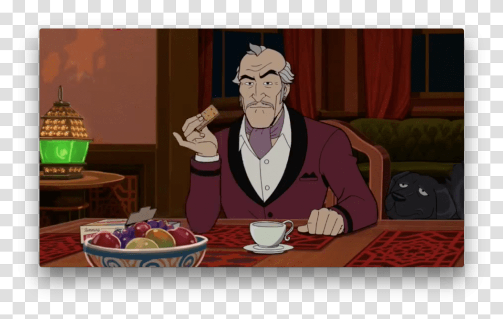 Venture Bros Colonel Gentleman, Person, Coffee Cup, Waiter, Pottery Transparent Png