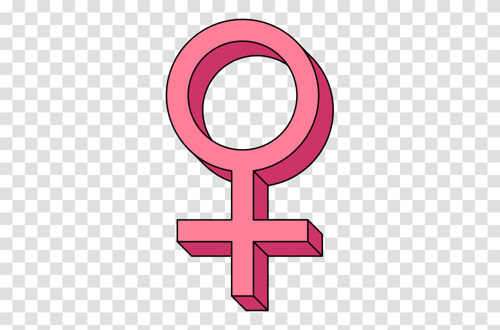 Venus Female Symbol Pseudo Pink, Cross, Purple, Sign, Label Transparent Png