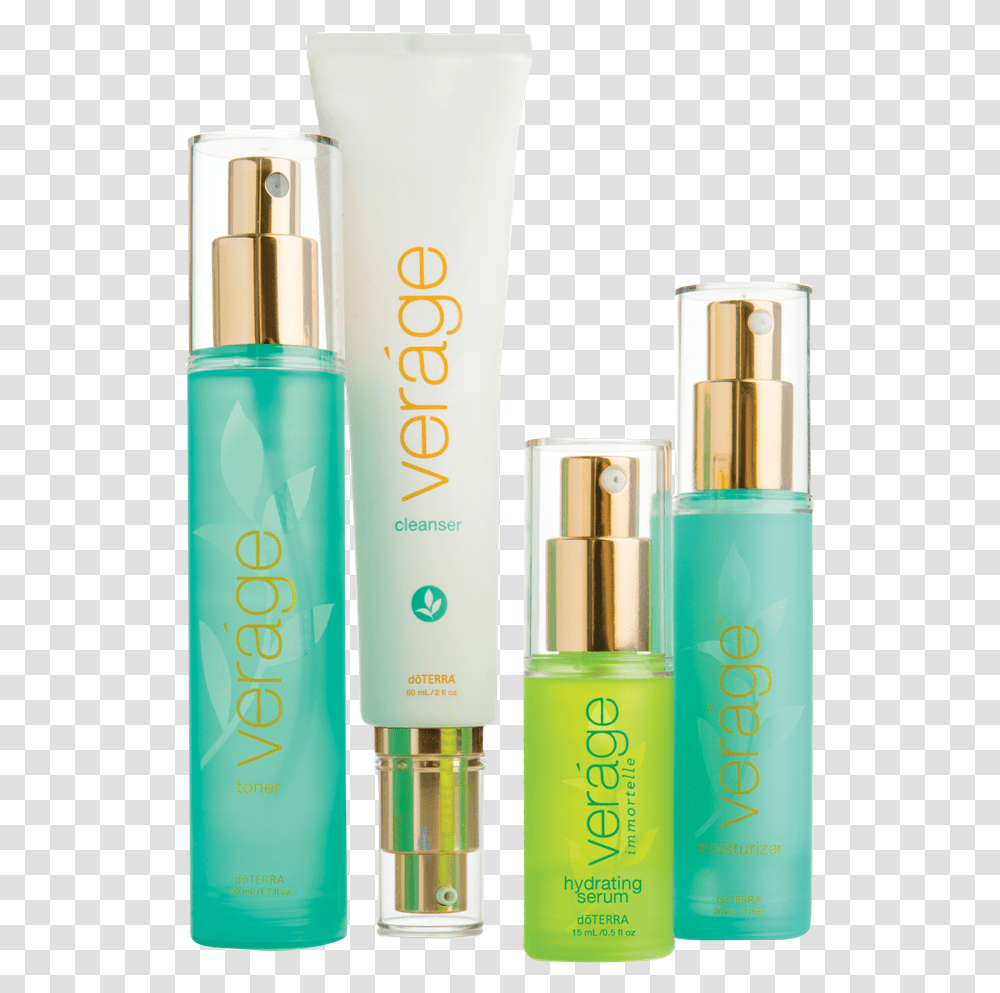 Verage Skin Care Doterra Download Kit Verage Doterra, Bottle, Cosmetics, Perfume, Lotion Transparent Png
