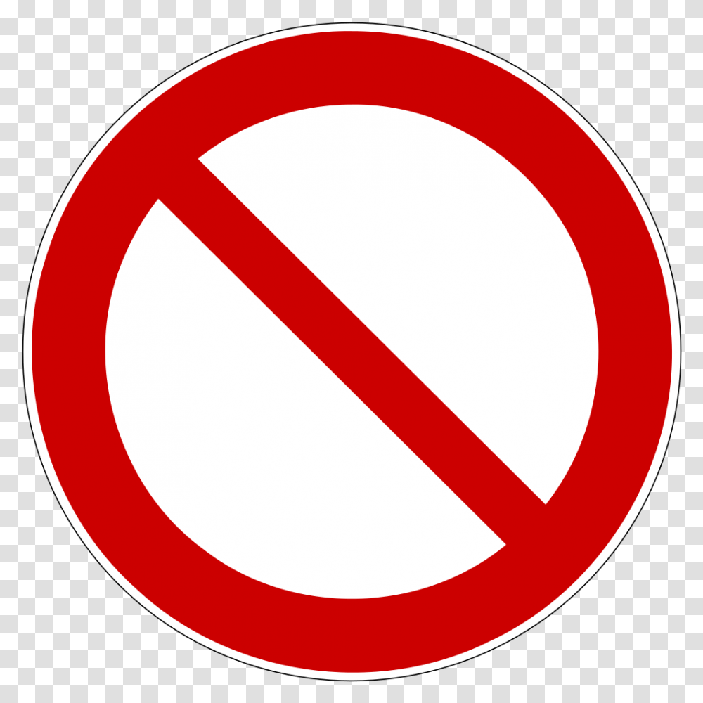 Verbotszeichen 2 Image Not Allowed, Symbol, Road Sign, Stopsign, Tape Transparent Png