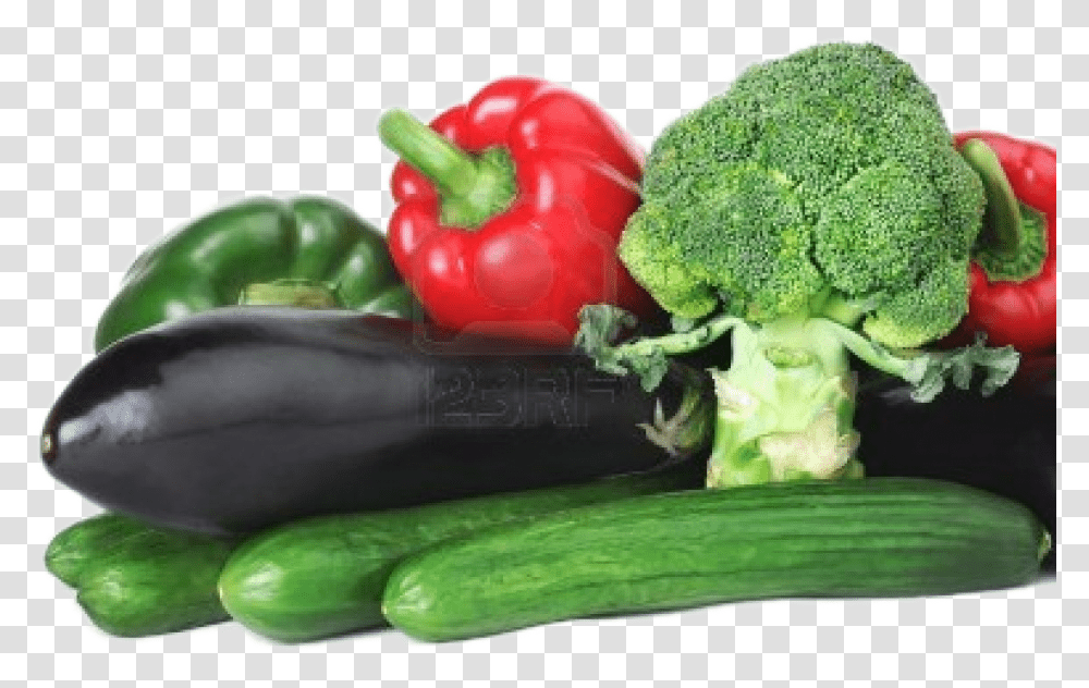 Verduras Comida Sana Aislada Sobre Fondo Blanco Broccoli, Plant, Vegetable, Food, Produce Transparent Png