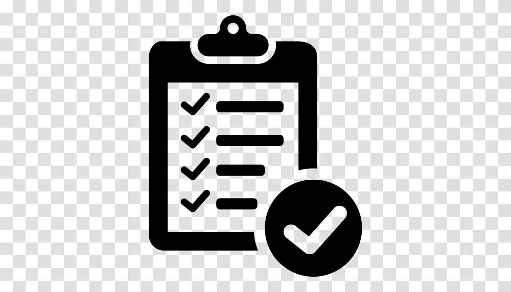 Verification Of Delivery List Clipboard Symbol Icon, Gray, World Of Warcraft Transparent Png