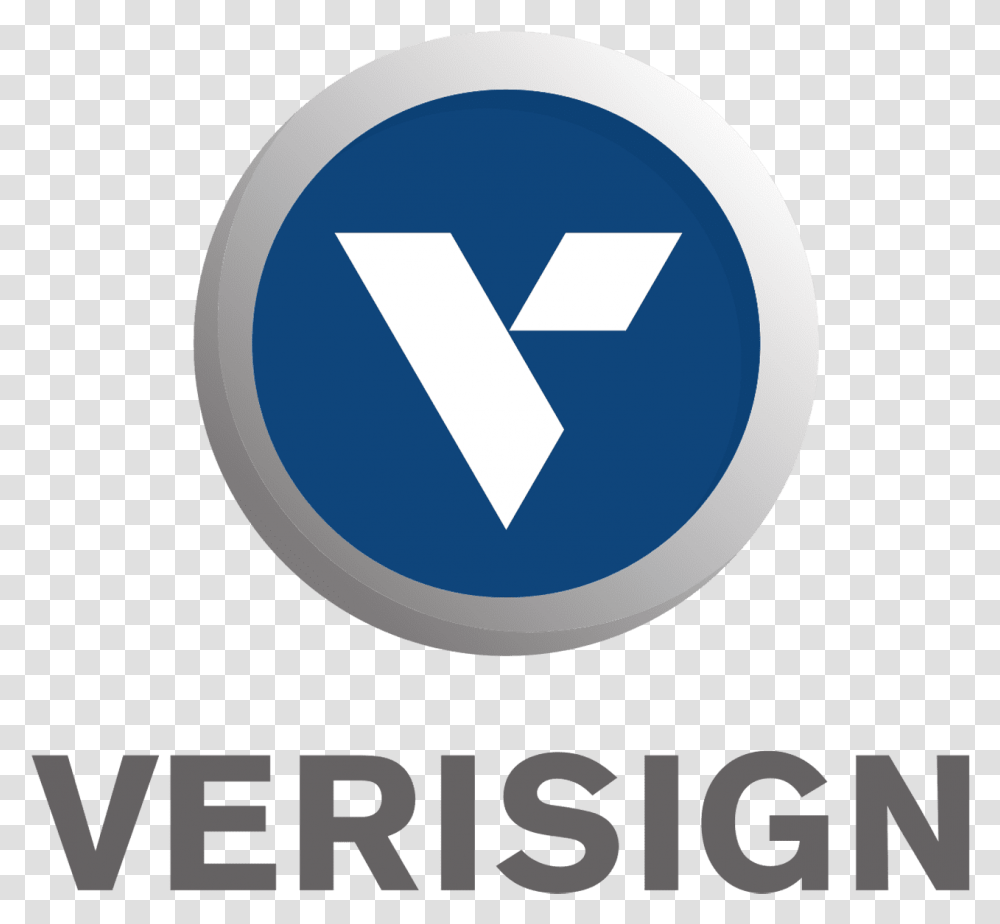 Verisign Logo And Symbol Meaning History Verisign New, Road Sign, Recycling Symbol Transparent Png