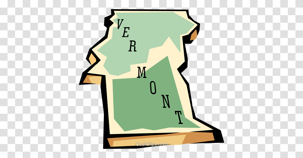 Vermont State Map Royalty Free Vector Clip Art Illustration, Diagram, Plot Transparent Png