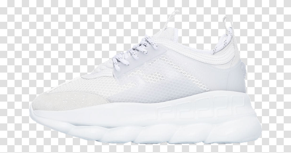 Versace Chain Reaction Light Mesh White Where To Buy Tbc Lace Up, Clothing, Apparel, Shoe, Footwear Transparent Png