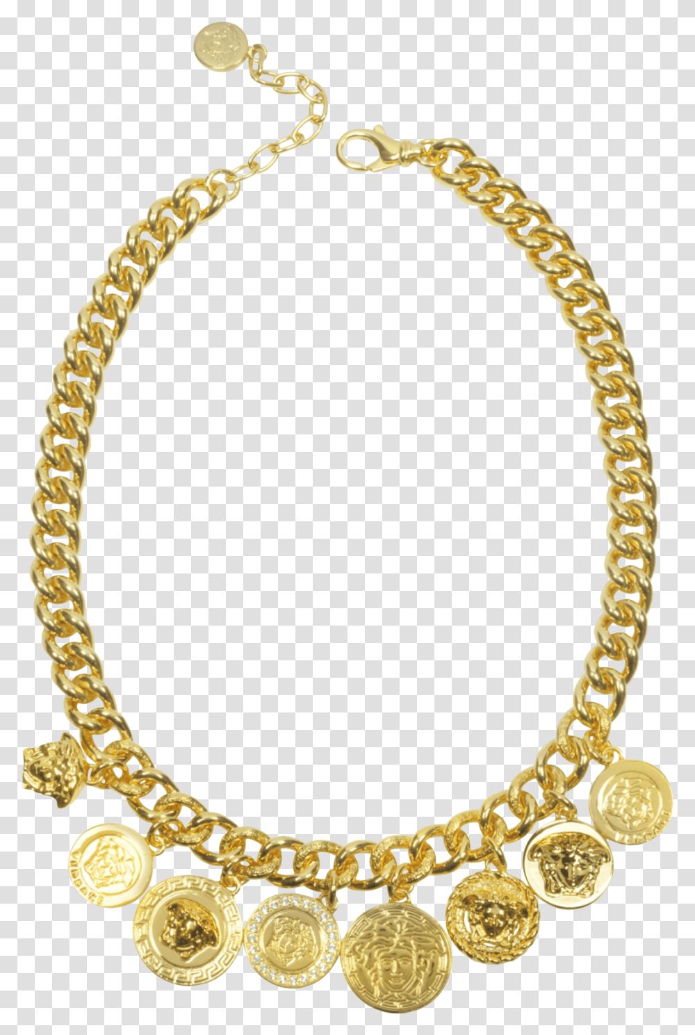 Versace Gold Solid, Necklace, Jewelry, Accessories, Accessory Transparent Png