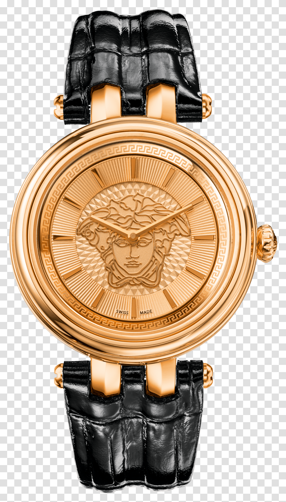 Versace Khai Watch, Wristwatch, Gold, Coin, Money Transparent Png