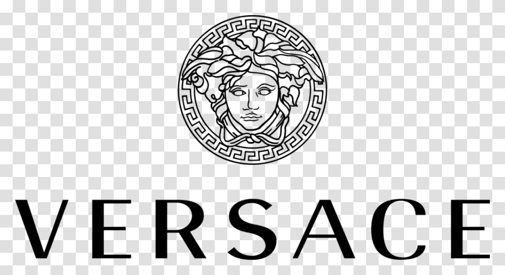 Versace Logo, Gray, World Of Warcraft Transparent Png