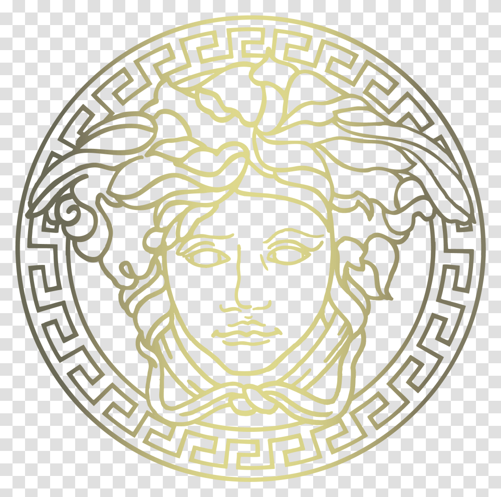 Versace Logo, Trademark, Rug, Emblem Transparent Png