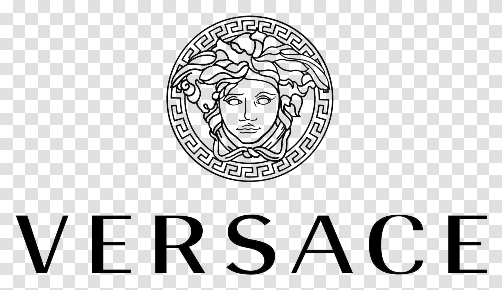 Versace Logo, Label, Id Cards Transparent Png