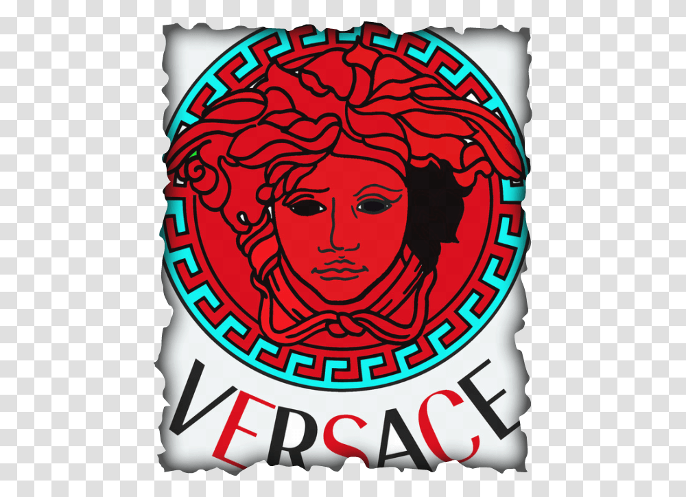 Versace Logo Versace Logo, Trademark, Poster, Advertisement Transparent Png