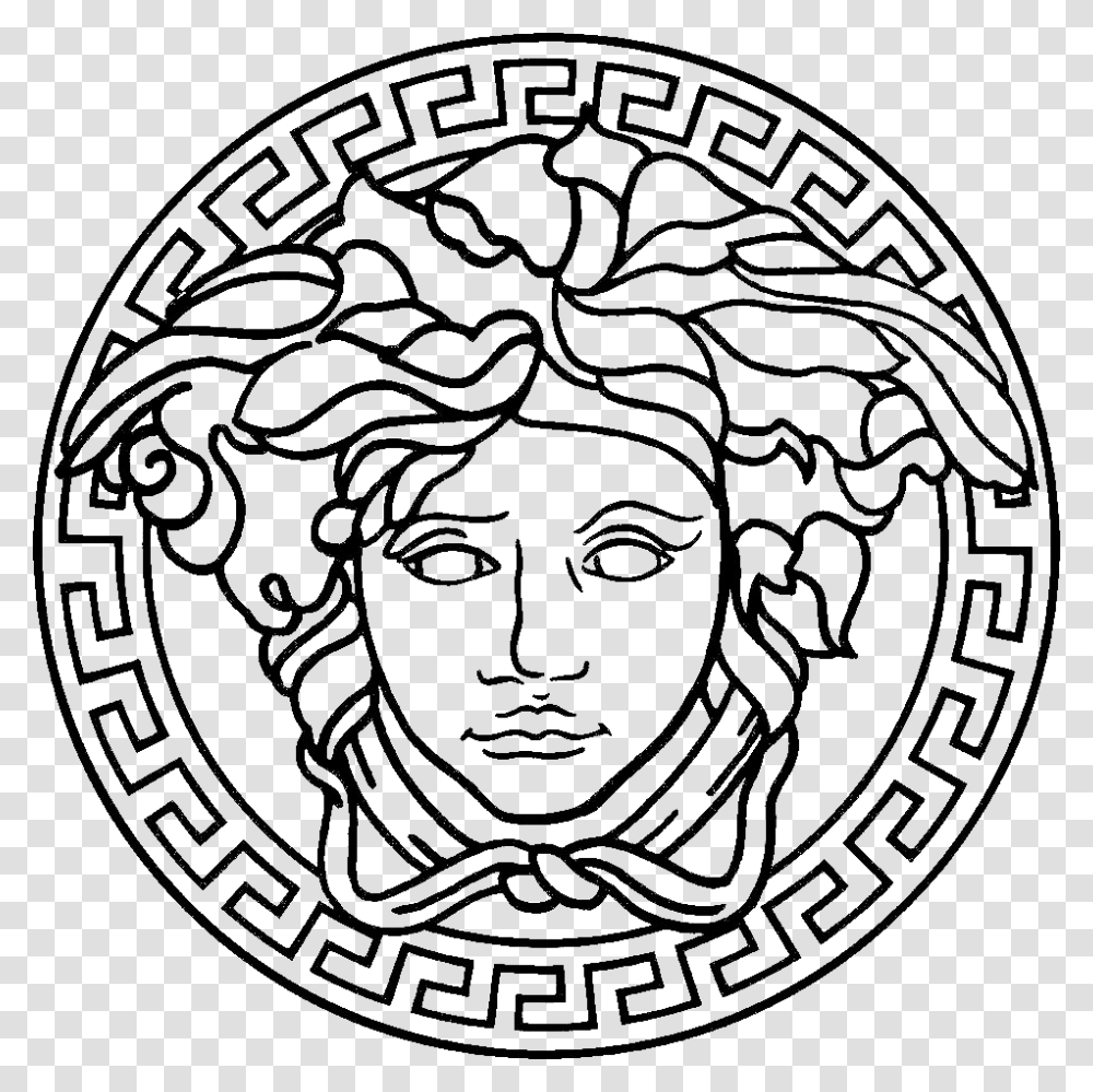 Versace Medusa Head Logo, Pattern, Sweets, Food Transparent Png