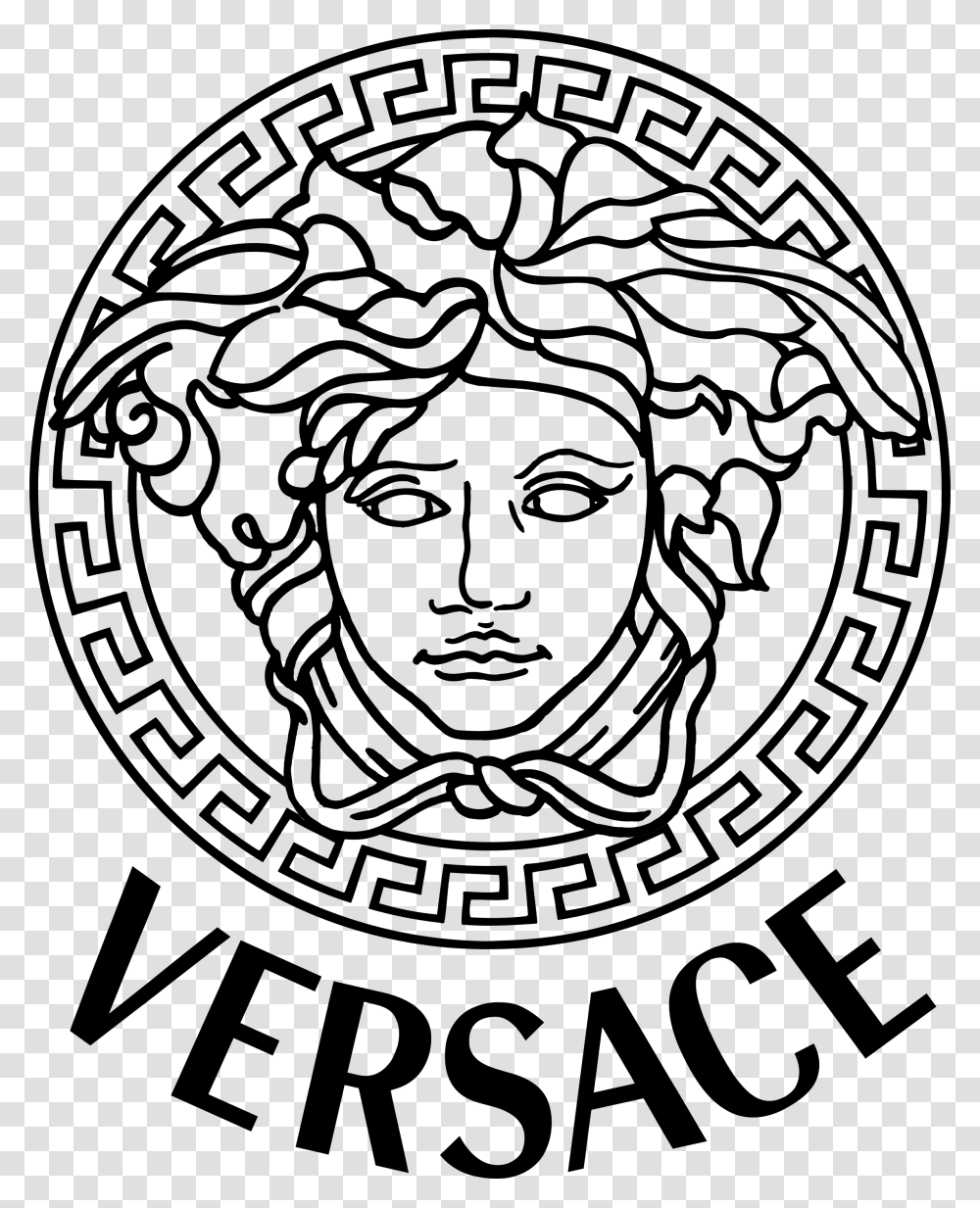 Versace Medusa Logo Vector, Gray, World Of Warcraft Transparent Png