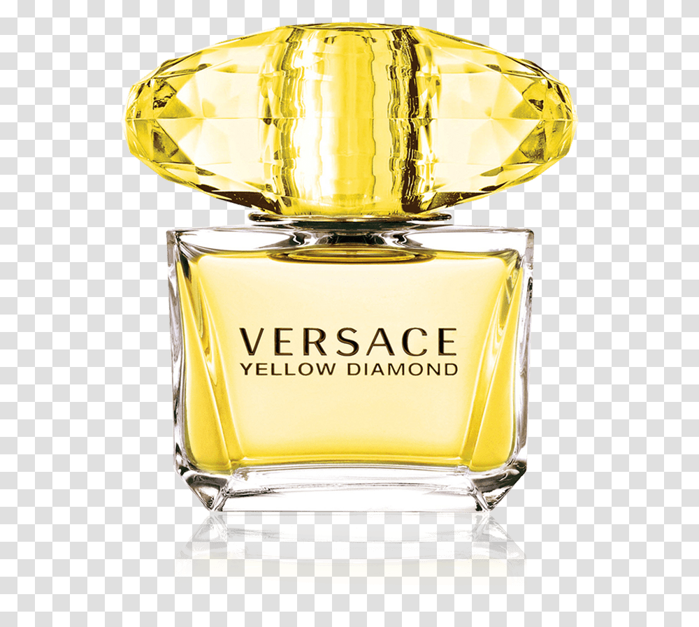 Versace Yellow Diamond Perfume Versace Gold, Cosmetics, Bottle Transparent Png