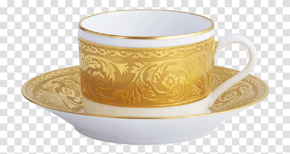 Versailles Gold Tea Cup Amp Saucer Gold Clipart Of Tea Cup, Bowl, Mixing Bowl, Soup Bowl, Tape Transparent Png