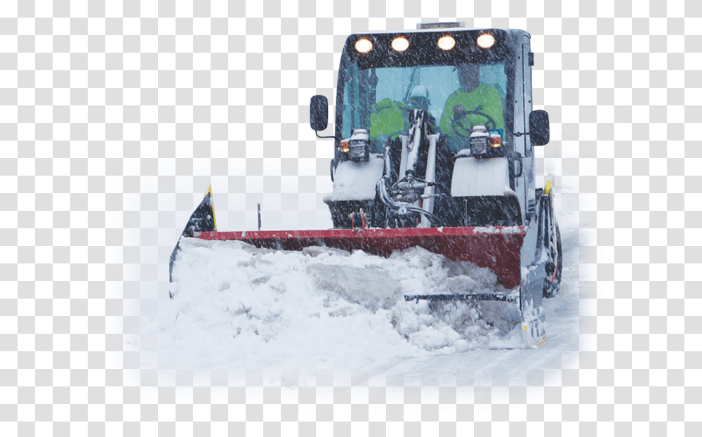 Versaplow Snow Removal System Snow, Tractor, Vehicle, Transportation, Person Transparent Png