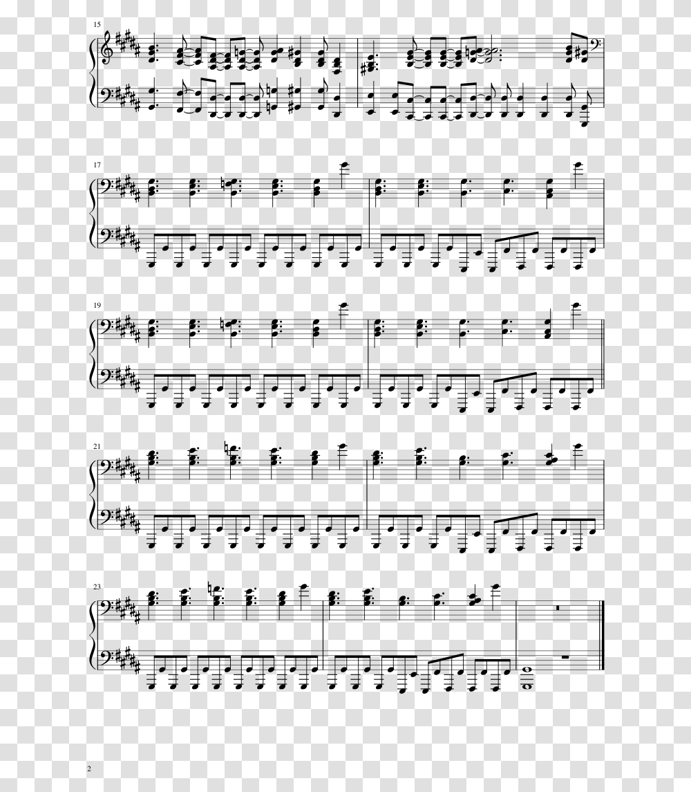 Version One Sheet Music For Everything Is Awesome Partitura, Gray, World Of Warcraft Transparent Png