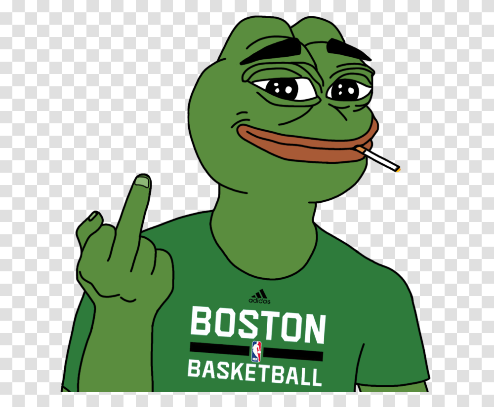 Vertebrate Pepe Tshirt Frog Pol Green Boston Basketball Practice Jersey, Text, Art, Poster, Advertisement Transparent Png