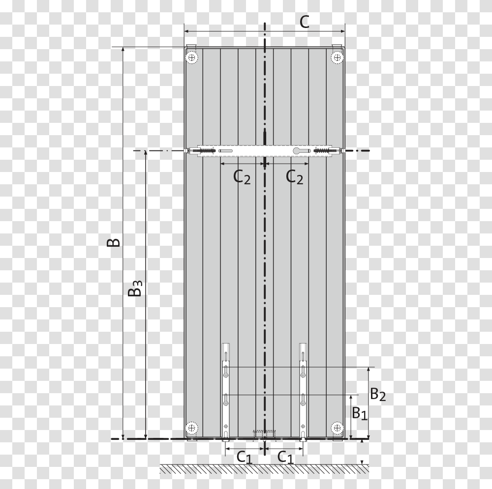 Vertical Black Line Fixation Radiateur Vertical Radson, Door, Number Transparent Png