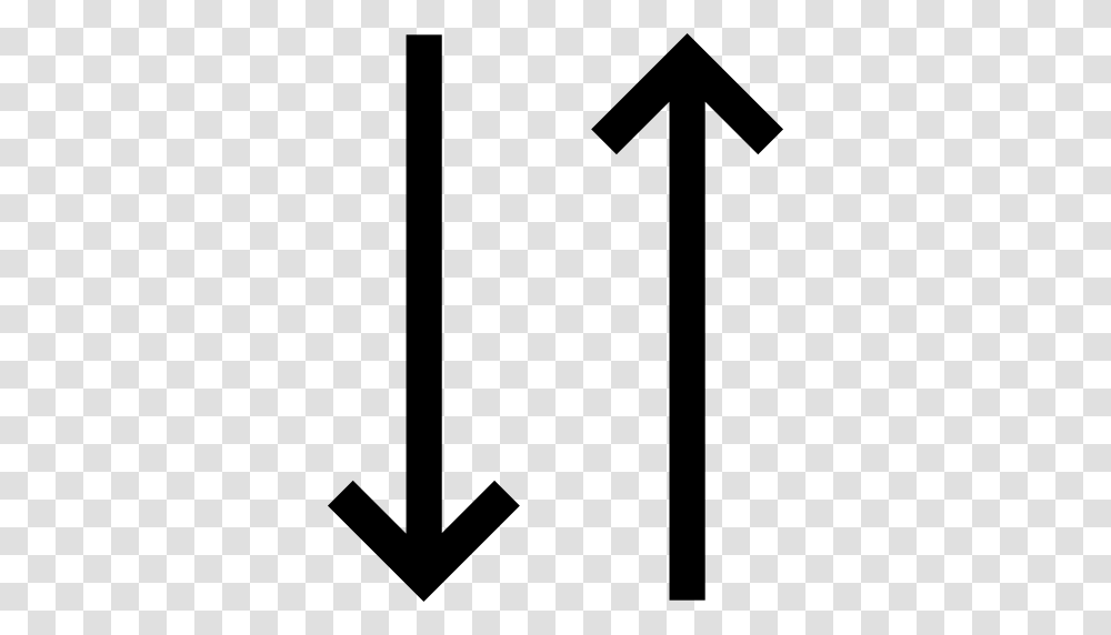 Vertical Icon, Cross, Arrow, Sign Transparent Png