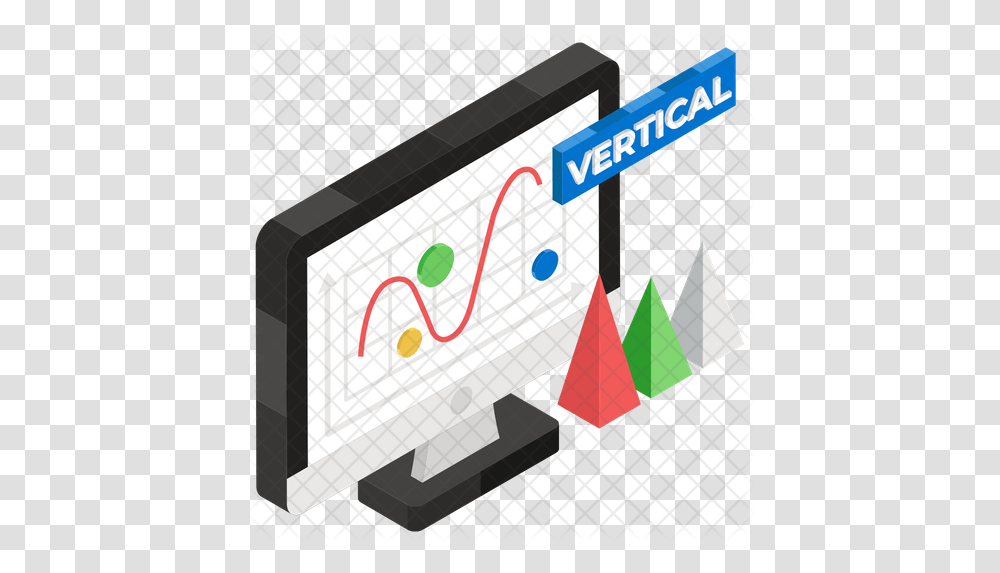 Vertical Line Graph Icon Of Flat Style Graphic Design, Flag, Symbol, Text, Art Transparent Png