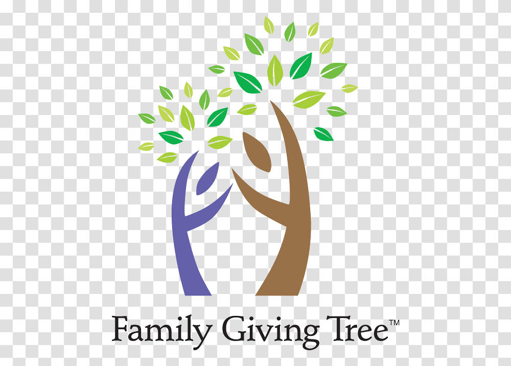 Vertical Logo Family Giving Tree, Graphics, Art, Floral Design, Pattern Transparent Png