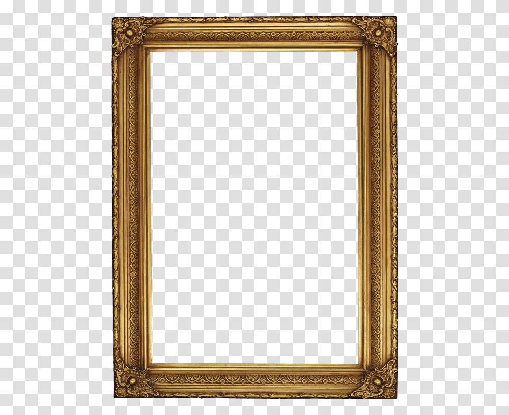 Vertical Picture Frame, Mirror, Rug, Gold Transparent Png