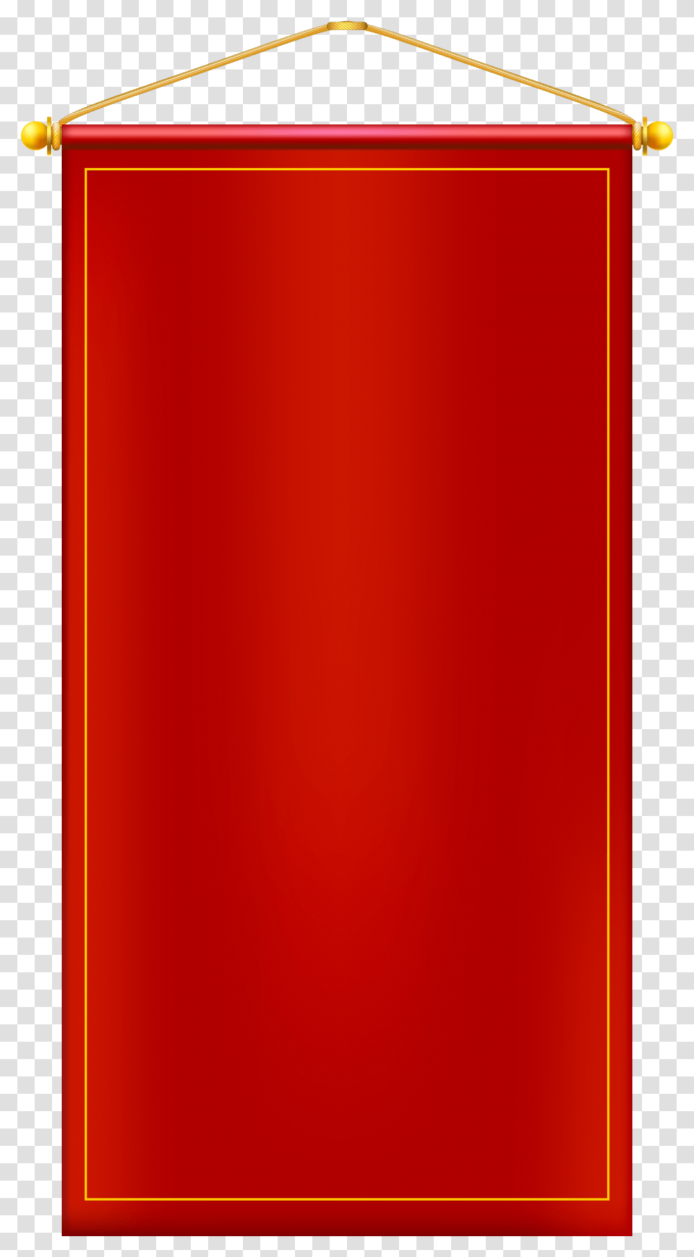 Vertical Red Ribbon Banner, Appliance, Refrigerator Transparent Png
