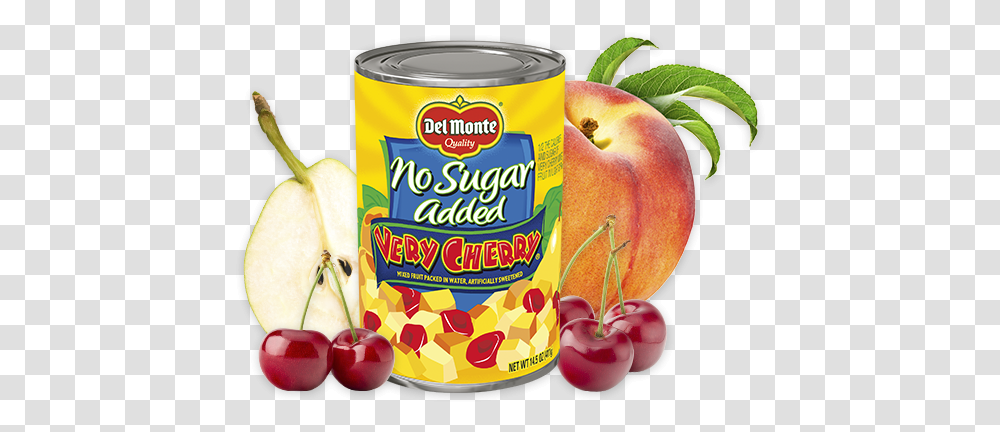 Very Cherry Mixed Fruit No Sugar Added Fruit Can, Plant, Food, Peach, Pear Transparent Png
