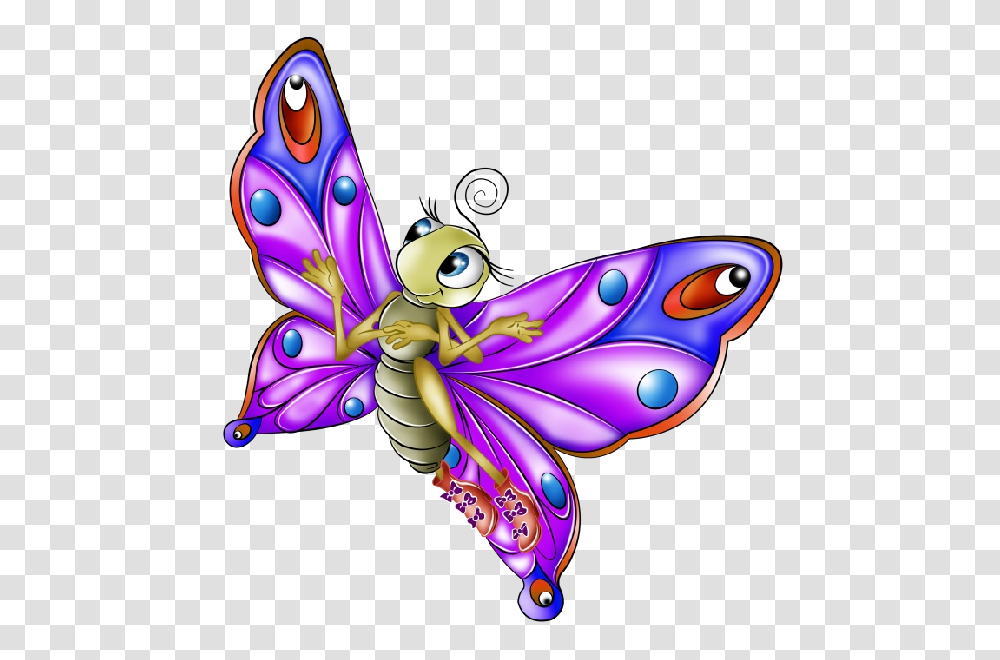 Very Colourful Butterfly Cartoon Images All Images Are, Toy, Purple, Pattern Transparent Png